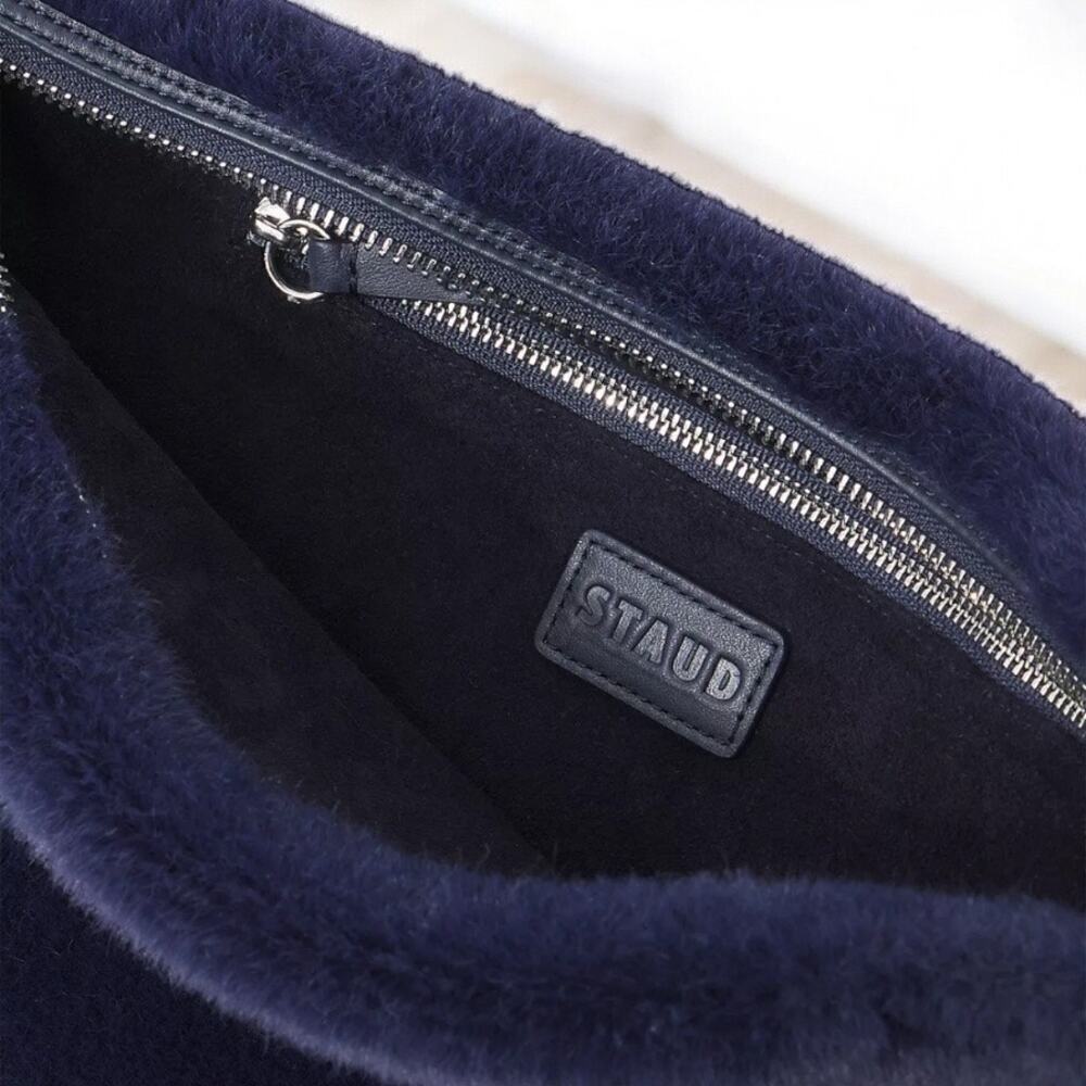 NWT STAUD VIVI Faux Fur Shoulder Bag - Picture 5 of 12